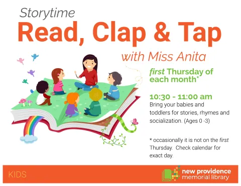 Join Miss Anita for storytime fun.