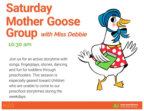 Join Miss Debbie for a special Saturday storytime.