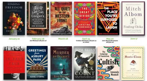 Some of the books the group is reading in 2025