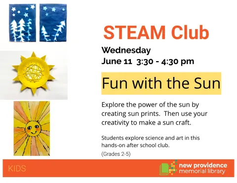 Explore the power of the sun by making sun prints.  Then use your creativity to make a sun craft.
