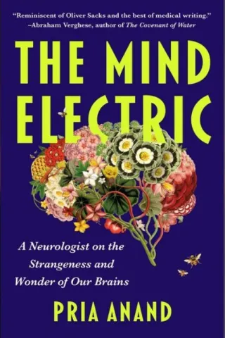 The book cover of The Mind Electric shows a flowering brain