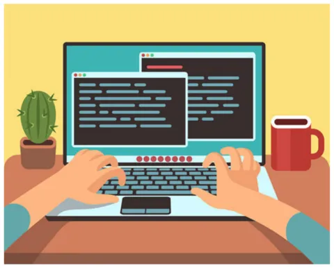 Teen Coding computer image