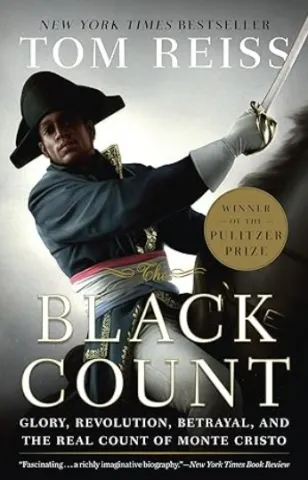 The cover of the Black Count shows a man in a tricorn hat with a sword.