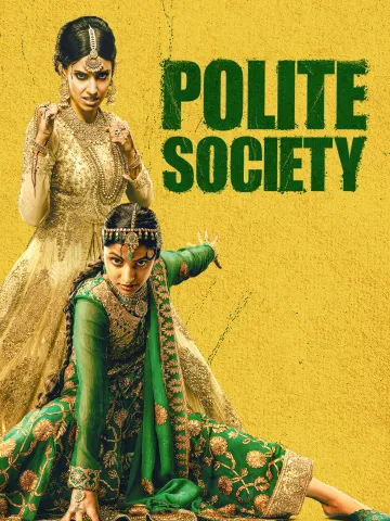 The image of two very well-dressed women in martial arts poses.