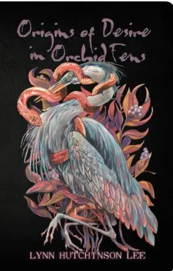 The cover of the book displays a red snake entwined with a blue heron on a black background.