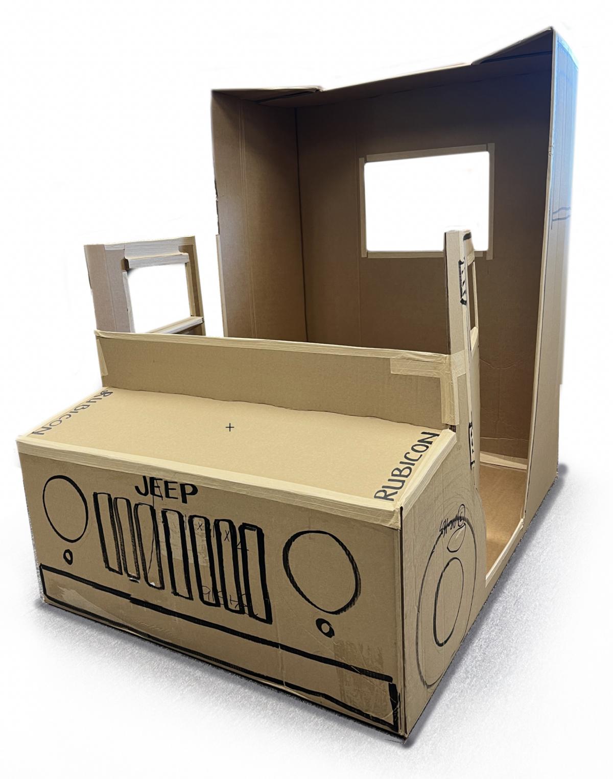 cardboard Jeep