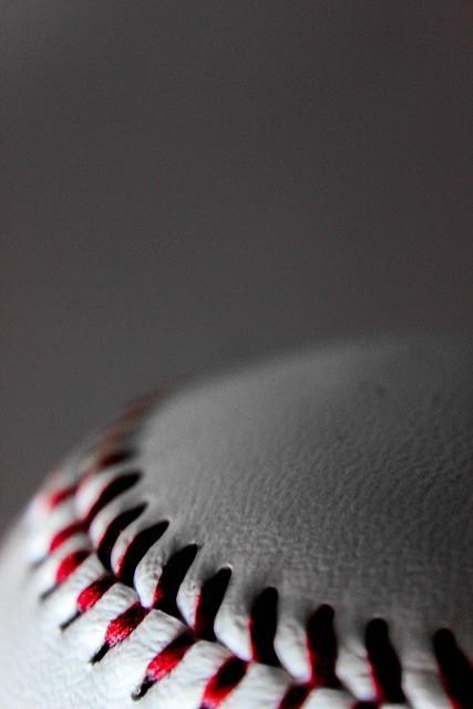 photograph of a baseball