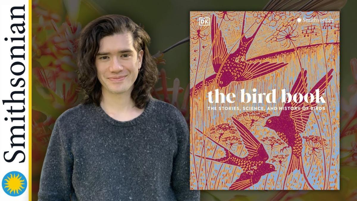 An image of Jay Falk with The Bird Book